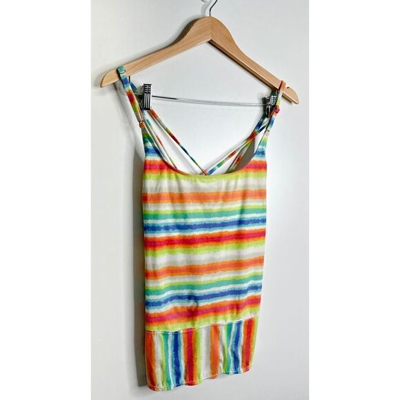 Kim Rogers Swimwear Womens Tankini Multicolor Adjustable Strap Size Large - Picture 2 of 7